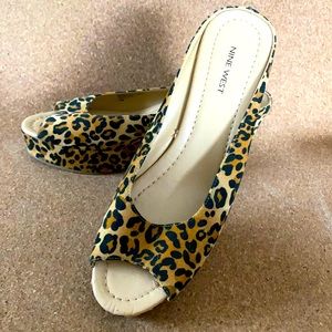 Nine West platform mules